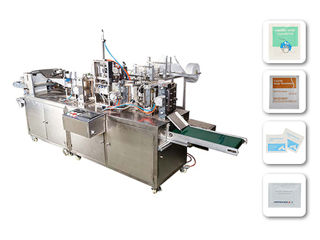 Máquina para Fabricar Toallitas Húmedas, PPD-4SWP100 (Envasado de Sachets Individuales)