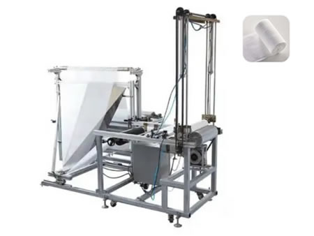 Máquina Plegadora y Enrolladora de Gasa